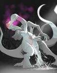  2026 anthro biped blush bodily_fluids claws crusch_lulu cum cum_in_vagina cum_inside digital_drawing_(artwork) digital_media_(artwork) duo feet female fingers generation_7_pokemon genital_fluids hi_res lizard lizardman lizardman_(overlord) nintendo nude nude_anthro nude_female overlord_(series) pokemon pokemon_(species) reptile salazzle scalie smile standing tail teeth tenebscuro toes 