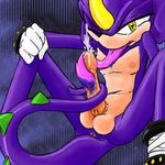  anus autofellatio balls chameleon cum espio_the_chameleon licking lizard male masturbation nipples oral penis purple_body reptile scalie sega shot solo sonic_(series) sonic_team sonicrose tongue yellow_eyes 