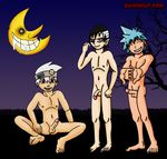  black_star bumwolf death_the_kid soul_eater soul_eater_evans 