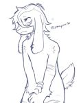 2026 anthro floppy_ears lagomorph leporid littleperrito lop_ears mammal nude_ambiguous nude_anthro rabbit scar self-harm_scars simple_background sketch solo white_background