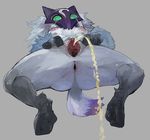  4_breasts anus breasts clitoris cloven_hooves female gaping gaping_pussy hooves kindred_(lol) league_of_legends liteu multi_breast nipples peeing presenting pussy riot_games solo spreading tears urethra urine video_games watersports 