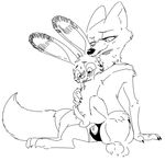  anal anal_penetration anthro blush disney duo female female_penetrating jack_savage lagomorph larger_female male male/female mammal nobby_(artist) nude pegging penetration penis precum sex sex_toy sitting size_difference skye_(zootopia) smaller_male sweat zootopia 
