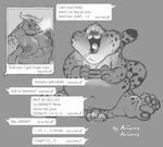 animasanimus anthro balls benjamin_clawhauser blush bovine buffalo cellphone cheetah chief_bogo disney drooling embarrassed feline flaccid grey_background holding_object holding_phone humanoid_penis male male/male mammal nipples nips open_mouth overweight penis phone saliva sexting simple_background sitting uncut zootopia 