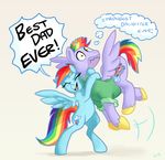  bow_hothoof_(mlp) daughter dialogue docwario duo english_text equine father father_and_daughter female friendship_is_magic hug male mammal my_little_pony parent pegasus rainbow_dash_(mlp) text wings 