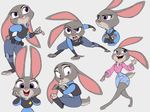  3_toes absurd_res annoyed anthro buckteeth clothing cute disney female fur grey_fur happy hi_res judy_hopps lagomorph long_ears mammal open_mouth police_uniform purple_eyes rabbit shira-hedgie sitting smile solo teeth toes uniform white_fur wide_hips zootopia 