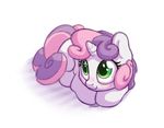  2016 bobdude0 cub equine female feral friendship_is_magic hair hooves horn mammal multicolored_hair my_little_pony pink_hair purple_hair simple_background smile solo sweetie_belle_(mlp) two_tone_hair unicorn white_background young 