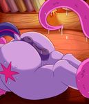  2017 absurd_res alcor90 anatomically_correct anatomically_correct_pussy animal_genitalia animal_pussy animated anus butt colored cutie_mark equine equine_pussy female feral friendship_is_magic hi_res horse mammal my_little_pony pony pussy restrained solo tentacles twilight_sparkle_(mlp) 