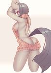  2017 anthro anthrofied breasts butt clothed clothing dock earth_pony equine female friendship_is_magic hair hi_res horse lonelycross mammal marble_pie_(mlp) my_little_pony pony side_boob solo sweat sweater virgin_killer_sweater 