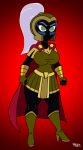  alien armor big_breasts bracelet breasts cape clothed clothing duck_dodgers fan_character female general_t-3 gloves hair helmet high_heeled_boots humanoid jewelry mammal martian ponytail skirt toddrogue69 warner_brothers white_hair wide_hips 