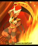  abs ace_(lumar) avian biceps bird bulge clothing holding_object looking_at_viewer male mega_blaziken mega_evolution muscular muscular_male nintendo pecs pok&eacute;mon pose ruisu-kun smile video_games 