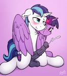  2017 absurd_res animal_genitalia animal_penis balls blue_hair blush brother brother_and_sister cum cutie_mark duo equine equine_penis erection feathered_wings feathers friendship_is_magic hair hi_res horn incest male mammal medial_ring my_little_pony penis purple_feathers selenophile sibling sister twilight_sparkle_(mlp) unicorn vein winged_unicorn wings 