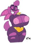  2017 anthro bat batgirl_(vimhomeless) big_breasts breasts clothing digital_media_(artwork) female mammal nipples solo thick_thighs vimhomeless 