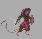  alorix gun mammal ranged_weapon rat rodent shield weapon 