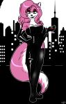  2018 alcohol anthro beverage big_breasts black_and_white black_clothes breasts city clothed clothing design digital_drawing_(artwork) digital_media_(artwork) dress female footwear fur glass green_eyes hair holding_(disambiguation) hybrid lady_(disambiguation) large_female legwear lencerie long_hair long_tail looking_at_viewer madnessandgiovanni0595 monochrome noir pink_fur pink_hair simple_background socks solo sonic_style standing suit wine 