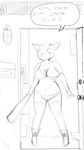  anthro asomium dialogue feline female home mae_(nitw) mammal night night_in_the_woods solo 