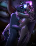  2016 absurd_res against_wall anthro anthrofied areola balls bed blush body_hair breasts duo equine eyes_closed female friendship_is_magic glowing hair hi_res horn husband_and_wife inside long_hair magic male male/female mammal mrfatcakes multicolored_hair my_little_pony night_light_(mlp) nipples nude penetration penis pussy ring twilight_velvet_(mlp) two_tone_hair unicorn vaginal vaginal_penetration wedding_ring 