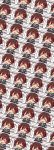  &gt;_&lt; 1girl brown_hair commentary_request crescent crescent_moon_pin eyes_closed gradient_hair green_sailor_collar happy highres jacket kantai_collection multicolored_hair mutsuki_(kantai_collection) neckerchief ootori_(kyoya-ohtori) open_mouth red_hair red_neckwear remodel_(kantai_collection) sailor_collar school_uniform serafuku short_hair smile speed_lines upper_body wallpaper 