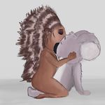  ash_(sing) duo female hair interspecies koala mammal marsupial nude porcupine rodent sex sing_(movie) 
