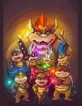  bowser female iggy_koopa koopa koopaling larry_koopa lemmy_koopa ludwig_von_koopa male mario_bros morton_koopa_jr. nintendo roy_koopa scalie unknown_artist video_games wand wendy_o_koopa 