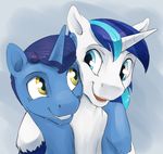  2017 duo equine erection eye_contact father feral friendship_is_magic hair horn male mammal my_little_pony night_light_(mlp) parent shining_armor_(mlp) silfoe simple_background smile son unicorn 