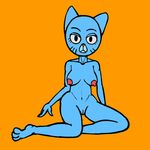  2017 anthro blue_fur breasts cartoon_network cat digital_media_(artwork) eyelashes feline female fur looking_at_viewer mammal mature_female mrs._senicourt navel nipples nude pussy simple_background solo the_amazing_world_of_gumball whiskers zambs 