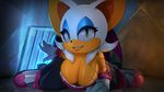  anthro bat big_breasts breasts cleavage clothed clothing digital_media_(artwork) female green_eyes hair looking_at_viewer mammal plantpenetrator rouge_the_bat smile solo sonic_(series) white_hair 