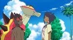  animated animated_gif kaki_(pokemon) lychee_(pokemon) pokemon pokemon_(anime) pokemon_sm pokemon_sm_(anime) turtonator 
