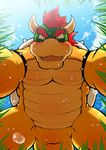  bowser internal_genitals male mario_bros nintendo slit sweat video_games ラスク＠０７_(artist) 