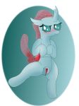  2019 blush changeling digital_media_(artwork) female feral friendship_is_magic horn mexa my_little_pony ocellus_(mlp) pussy simple_background smile solo young 