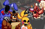 anthro avian bear bird bonnie_(fnaf) canid canine chica_(fnaf) chicken cupcake cupcake_(fnaf) eyebrows female five_nights_at_freddy's five_nights_at_freddy's_2 five_nights_at_freddy's_4 five_nights_at_frickbear's_(series) five_nights_at_frickbear's_3 food fox foxy_(fnaf) freddy_(fnaf) fritz_smith galliform group hi_res jeremy_fitzgerald lagomorph leporid licking male mammal mike_schmidt nightmare_foxy_(fnaf) penrepository phasianid rabbit rag_doll_(toy) raised_eyebrow red_eyes reference_to_character robot_anthro scottgames tongue toy_chica_(fnaf) vanessa_(fnaf) withered_bonnie_(fnaf)