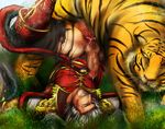  barbs bestiality blood censored cum dynasty_warriors feline feral gay hi_res human human_on_feral interspecies male mammal oral penis sun_jian tiger unknown_artist 