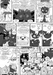 13_panel_comic 2025 5_fingers absurd_res ambiguous_gender answer anthro berry black_nose black_text bodily_fluids breasts chest_gem claws clenched_teeth clothed clothing comic crossed_arms dialogue ditto_(pokemon) ellipsis english_text exclamation_point eyebrows eyelashes eyes_closed female feral fingers food forehead_gem fruit fur gallade gem generation_1_pokemon generation_2_pokemon generation_4_pokemon generation_5_pokemon generation_6_pokemon hair hat headgear headwear heavenlyproductions hi_res human looking_at_another lucario male mammal meowstic meowstic_(male) monochrome mouth_closed neck_tuft nintendo open_mouth open_smile plant pokemon pokemon_(species) pumpkaboo pupils question question_mark questions_and_answers sharp_teeth shinx sitting smile speech_bubble talking_to_another tears teddiursa teeth text text_box tuft weavile white_pupils white_sclera zoroark zorua