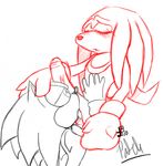  anthro black_and_white blush duo echidna eyes_closed fakerface fellatio gay hedgehog knuckles_the_echidna line_art male mammal monochrome oral oral_sex penis plain_background red_and_white sega sex sonic_(series) sonic_team sonic_the_hedgehog tongue white_background 