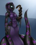 anthro breasts derangedrake featureless_breasts female long_tail looking_at_viewer muscular muscular_female naga nude python reptile scalie snake solo symbol 