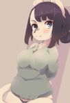  artist_request black_hair dog furry long_hair ponytail smile teal_eyes 