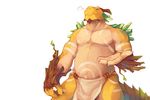  5_fingers anthro claws clothing dragon kemono loincloth looking_at_viewer lower lowerkuo male scalie slit_pupils 