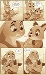  2017 anthro baby bonnie_hopps canine clothed clothing comic dialogue disney english_text female fox fur group hi_res lagomorph male mammal mistermead outside rabbit sign stroller text young zootopia 