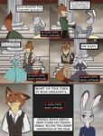  2016 alternate_universe anthro barefoot canine clothed clothing comic digital_media_(artwork) disney duo female fox hi_res judy_hopps lagomorph male mammal nick_wilde outside progressoftomorrow rabbit standing text zootopia 