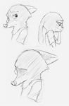  2016 anthro black_and_white canine clothed clothing comic crying disney duo female fox fur hi_res judy_hopps lagomorph male mammal monochrome nick_wilde rabbit sprinkah tears text zootopia 