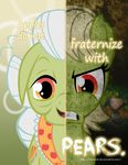  2017 english_text equine female friendship_is_magic granny_smith_(mlp) hair horse mammal my_little_pony orange_eyes pony portrait poster solo starbat text white_hair 