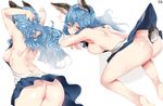  absurdres anal anal_object_insertion anal_tail animal_ears anus arched_back armpits arms_behind_head ass backless_dress backless_outfit barefoot black_gloves blue_hair blush breast_press breasts bunny_ears butt_plug dress earrings erune fake_tail ferry_(granblue_fantasy) fox_ears gloves granblue_fantasy hair_between_eyes hair_grab hews_hack highres hoop_earrings huge_filesize jewelry long_hair looking_at_viewer medium_breasts multiple_views no_bra no_panties object_insertion open_mouth page_number paid_reward patreon_reward pussy short_dress sideboob single_earring tail thighs top-down_bottom-up upper_body wavy_hair wavy_mouth yellow_eyes 