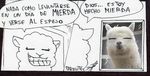  alpaca ambiguous_gender better_version_at_source camelid dialogue mammal parasitedeath spanish_text text traditional_media_(artwork) translated 