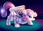  bakki female feral horn machine my_little_pony open_mouth robot solo sweetie_bot teeth 