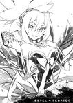  bow cowboy_shot disgaea dress greyscale gun holding holding_gun holding_weapon ian_olympia jewelry looking_at_viewer makai_senki_disgaea_2 monochrome pointy_ears ring rozalin short_hair smile solo spiked_hair strapless strapless_dress watermark weapon web_address wings 