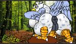  anus avian breasts eris_(legends_of_chima) extra_thicc gryphon invalid_tag pussy side_boob 