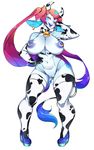  &lt;3 2016 absurd_res areola armwear big_breasts blue_lips blue_skin blue_tongue breasts clothed clothing collar cowbell ear_piercing elbow_gloves female footwear gloves hair hi_res high_heels horn humanoid legwear lips long_hair looking_at_viewer machine navel nipple_piercing nipples not_furry one_eye_closed open_mouth panties piercing pink_eyes pink_hair platform_footwear platform_heels robot shoes simple_background smile solo standing stockings teeth thick_thighs tongue underwear venusflowerart white_background 