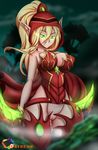  2016 armor blood blood_elf breasts clothed clothing elf eyewear female green_eyes hair hi_res humanoid looking_at_viewer mammal melee_weapon not_furry nude outside pussy pussy_juice rainbowscreen solo standing valeera_sanguinar video_games warcraft weapon white_hair 