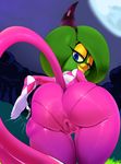  2016 absurd_res alien big_butt big_lips butt camel_toe clothing colored female hi_res huge_butt lips not_furry plump_labia plump_lips presenting presenting_hindquarters pussy rear_view smile solo sonic_(series) theboogie thick_lips tight_clothing zeena zeti 
