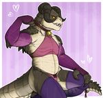  2017 bell clothing deathclaw fallout fangs girly horn iriedono legwear male needs_more_tags panties pose reptile scales scalie solo teeth underwear uptown_(character) video_games 