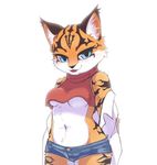  artist_request blue_eyes furry lynx_(species) miyu_lynx open_mouth star_fox star_fox_2 